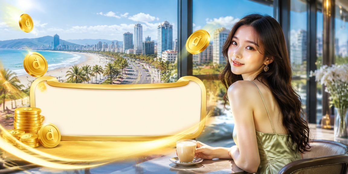 Người dùng tại Đà Nẵng xem thông tin tiền thưởng VIP trên điện thoại bên tách cà phê
