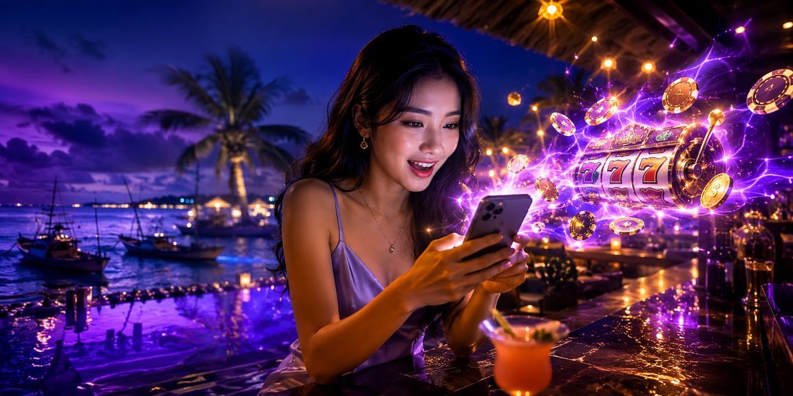 Người dùng chơi slot game trực tuyến bên ly cà phê sữa đá tại Mũi Né
